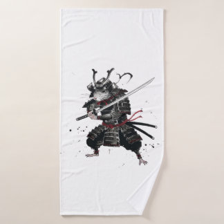  Samurai Rat warrior  Bath Towel