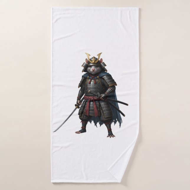  Samurai Rat warrior  Bath Towel (Bath Towel)