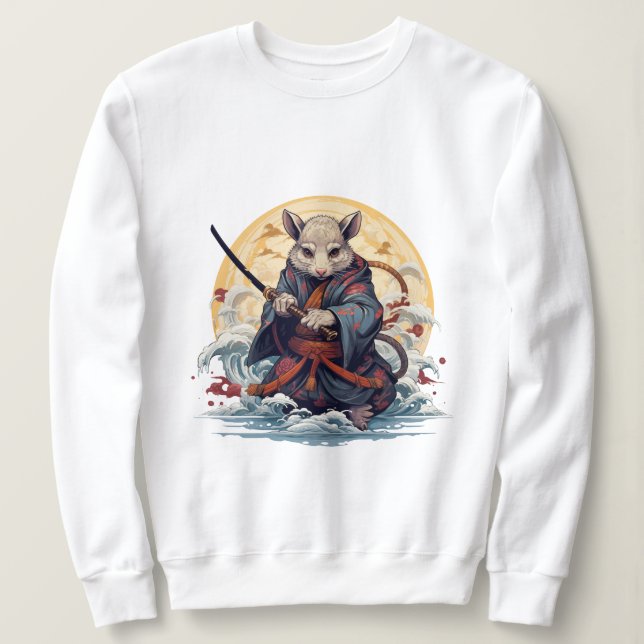 Samurai Rat Women's Hoodies & Sweatshirts (Design Front)