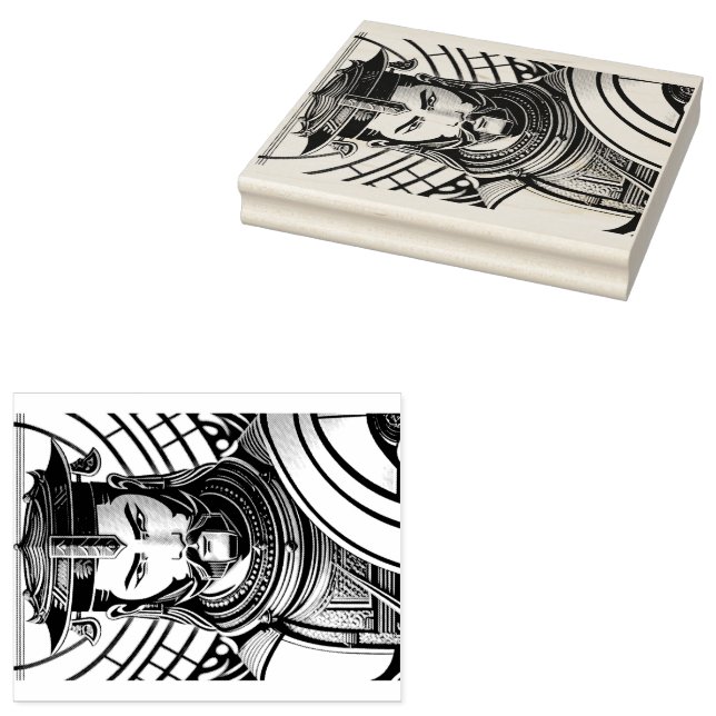 Samurai Rubber Stamp (Stamped)