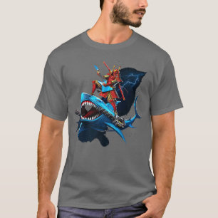 Samurai Shark Funny pun  T-Shirt
