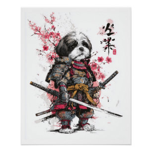 Samurai Shih Tzu � Epic Warrior Dog Poster