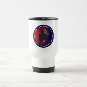 Samurai Silhouette - Japanese Warrior Quote Travel Mug
