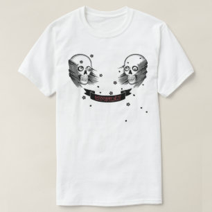 samurai skull and cherry blossom T-Shirt