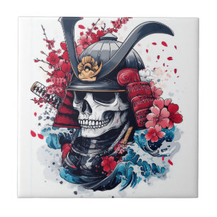 Samurai Skull Warrior Tile