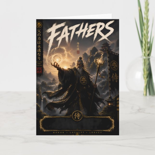Samurai Sorcerer Father Card (Front)