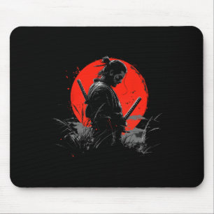 Samurai Spirit Graphic Modern Warrior's Mouse Pad