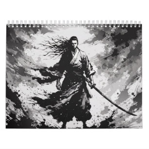 Samurai Spirit Sumi-e Ink Art Calendar