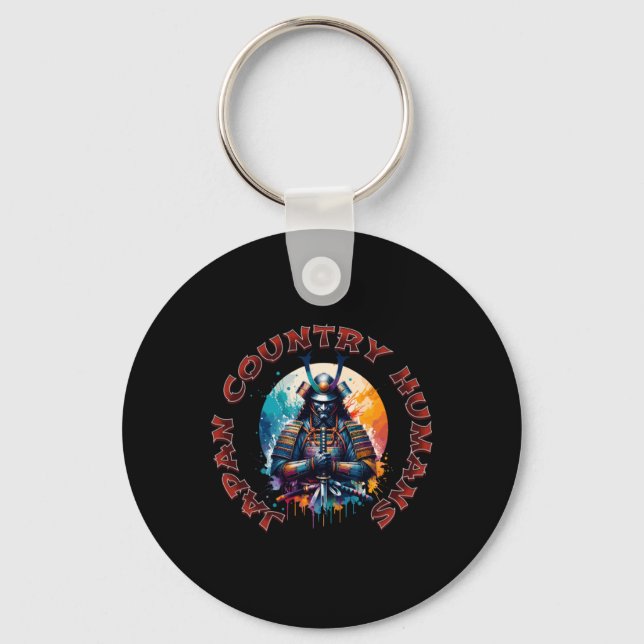 Samurai Spirit - Warrior’s Honour Sticker  Key Ring (Front)