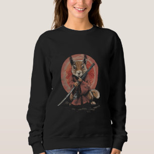 Samurai Squirrel Japanese Ninja Squirrel Japanese  Sweatshirt
