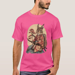 Samurai Squirrel Japanese Ninja Squirrel Japanese  T-Shirt