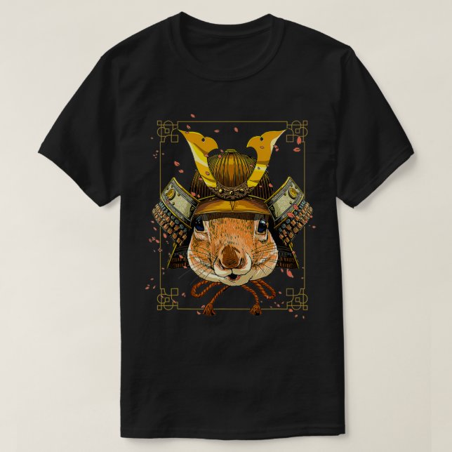 Samurai Squirrel Warrior Samurai Lovers  T-Shirt (Design Front)