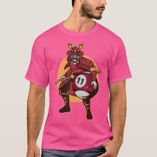 Samurai Star Warrior Ninja Japanese Billiards T-Shirt