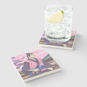samurai stone coaster
