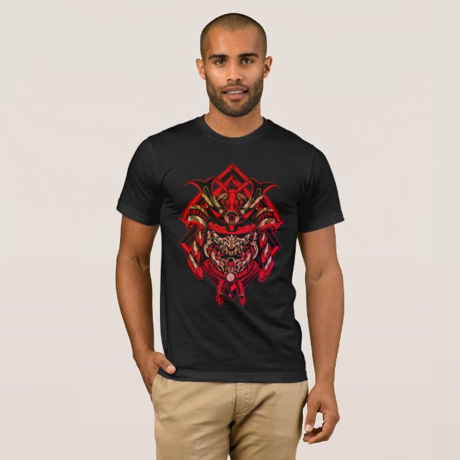 Samurai Strength T-Shirt - Warrior Spirit (Front Full)