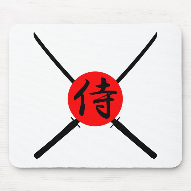 SAMURAI - Sword & Kanji Mouse Pad (Front)