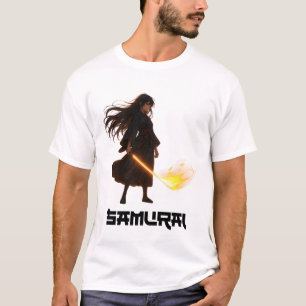Samurai Swordswoman – Epic Anime Japanese Warrior  T-Shirt