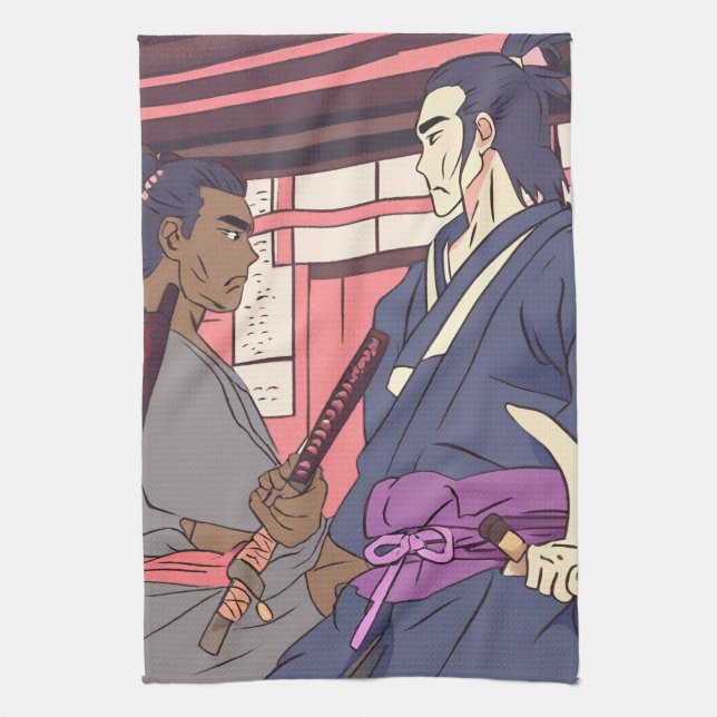 samurai tea towel (Vertical)