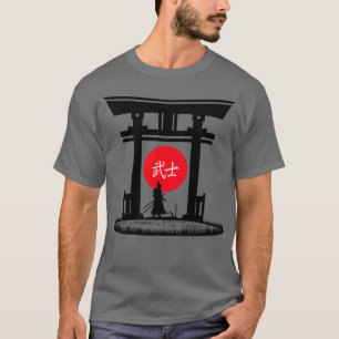 Samurai Torii Gate Aesthetic Japan Vibes T-Shirt