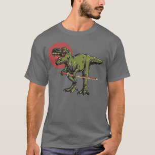 Samurai Tyrannosaurus Re  Dinosaur Lover  T-Shirt