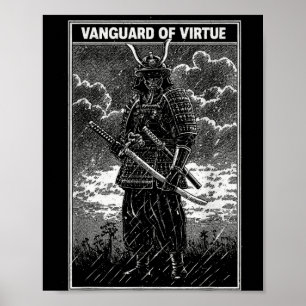 Samurai Warrior Art Streetwear Japanese Men Women Poster