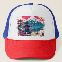 Samurai Warrior at Mount Fuji Japanese Art
