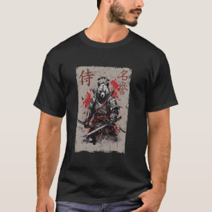 Samurai Warrior Bear Graphic, Cool Japanese Art Be T-Shirt
