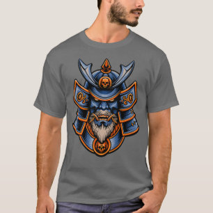 Samurai Warrior Bushido Oni Mask Japanese Culture  T-Shirt