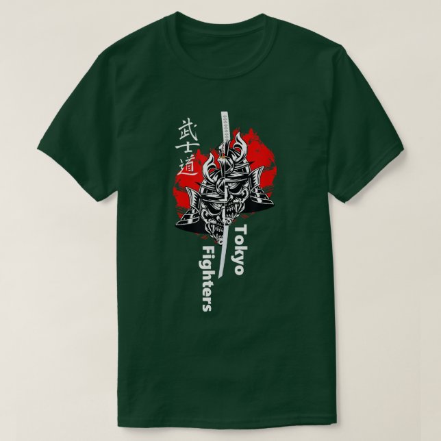 Samurai Warrior Demon Katana Style Top  (2) (Design Front)