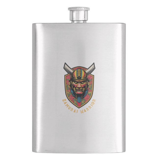 Samurai Warrior Flask (Front)