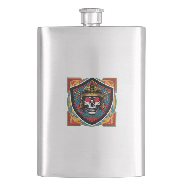 Samurai Warrior Flask (Front)