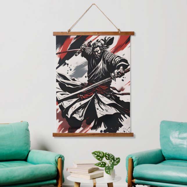 Samurai Warrior  Hanging Tapestry (Living Room)