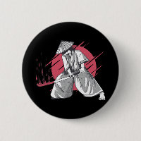 Samurai Warrior Hits with Katana