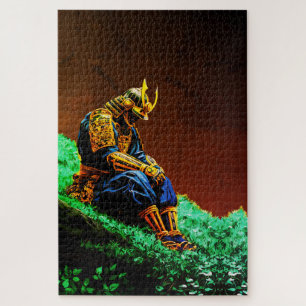 Samurai Warrior in Golden Armour – Epic Japanese Jigsaw Puzzle