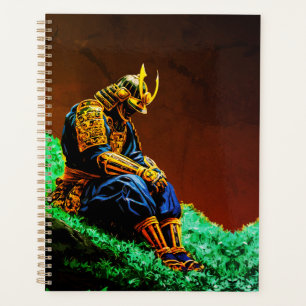 Samurai Warrior in Golden Armour – Epic Japanese Planner