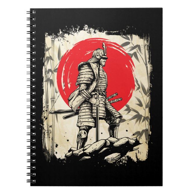 Samurai Warrior Japanese Hero Japan Swordsmen Notebook (Front)