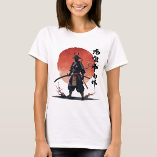 Samurai Warrior Japanese Sunset Aesthetic  T-Shirt