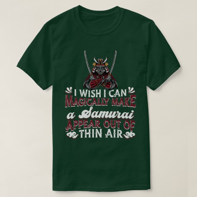 Samurai Warrior  Katana Japanese Fighter Samurai   T-Shirt (Design Front)