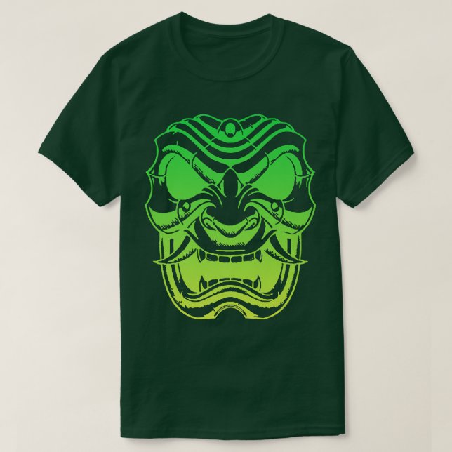 Samurai Warrior Mask, Hannya Oni Mask Japan Anime1 T-Shirt (Design Front)