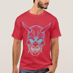 Samurai Warrior Mask, Hannya Oni Mask Japan Anime T-Shirt