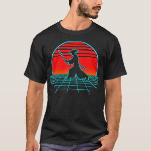 Samurai Warrior Retro Vintage 80s  Bushido Lover T-Shirt
