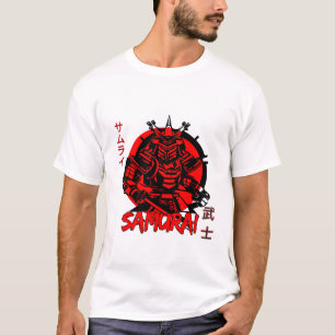 Samurai Warrior Shirt – English & Japanese Text