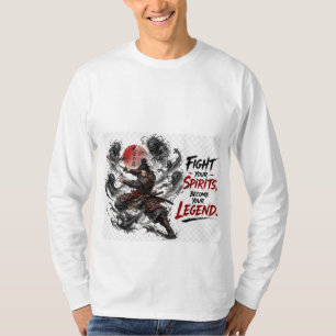 Samurai Warrior Spirit Motivational Graphic Men’s T-Shirt