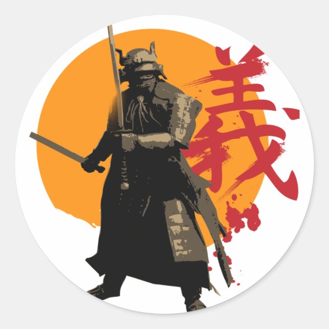 Samurai Warrior Sticker (Front)