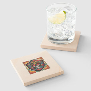 Samurai Warrior Stone Coaster