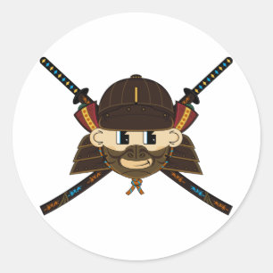 Samurai Warrior & Swords Sticker