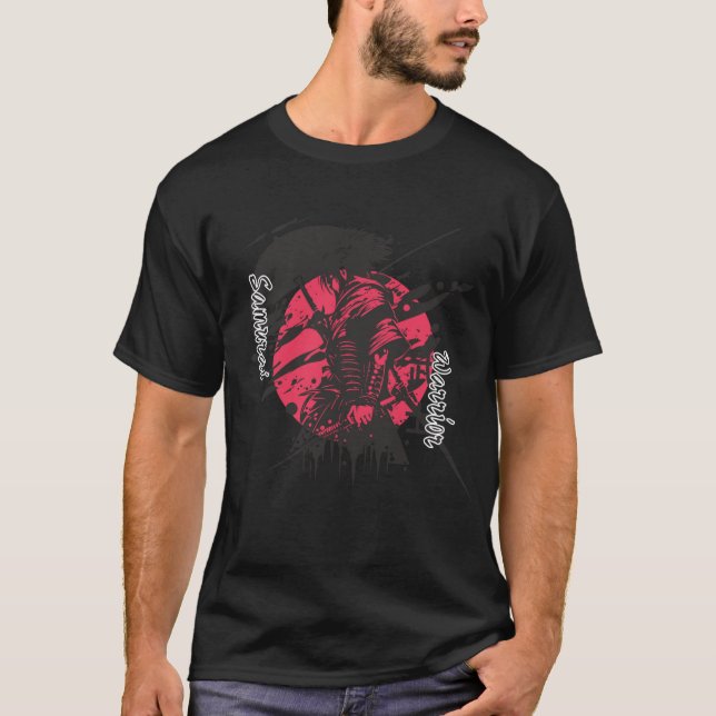 Samurai Warrior T-Shirt – Bold Japanese Inspired D (Front)