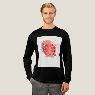 Samurai Warrior T-Shirt – Japanese Art Graphic Tri-Blend Shirt