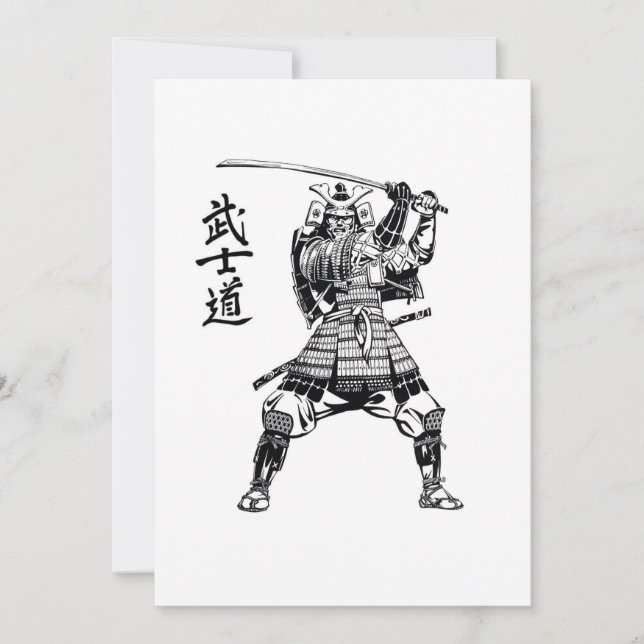 Samurai Warrior Thank You Card (Front)