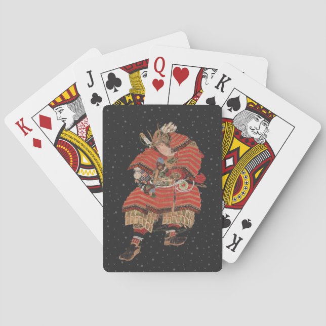 Samurai Warrior Vintage Japanese Art Playing Cards (Back)